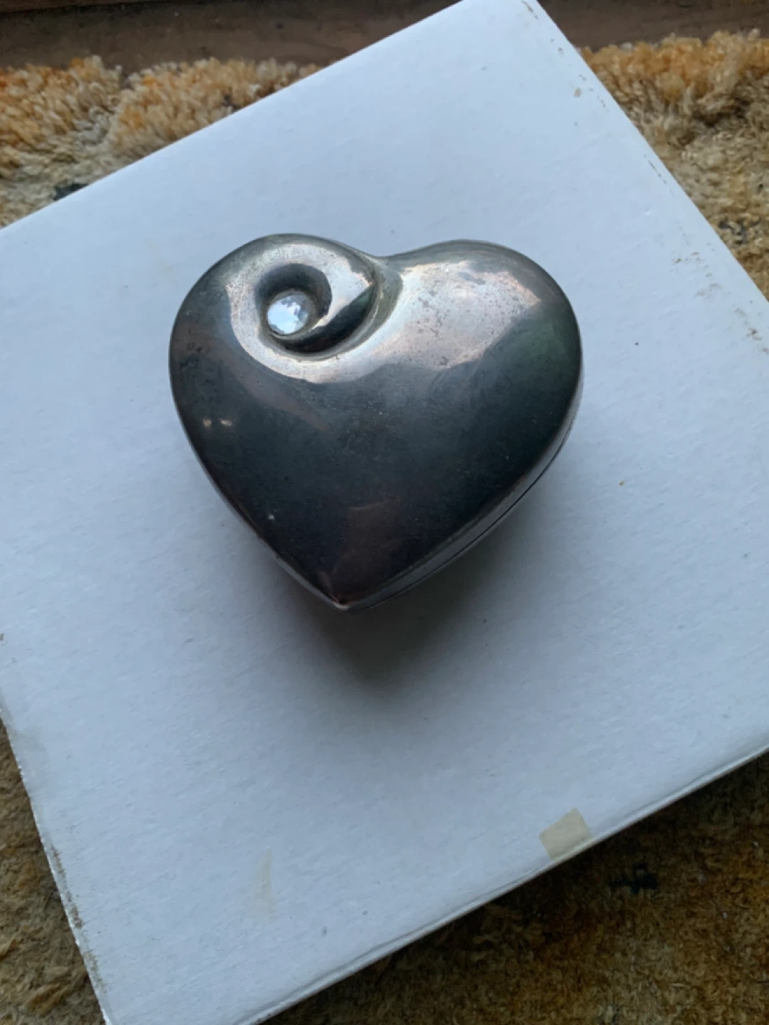 Heart-shaped Trinket Box with Velvet Lining