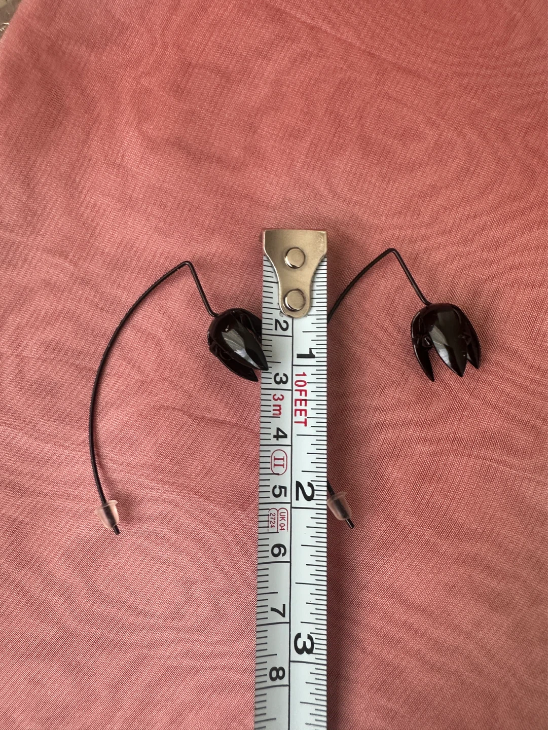 Black Tulip Drop Earrings - photo 3