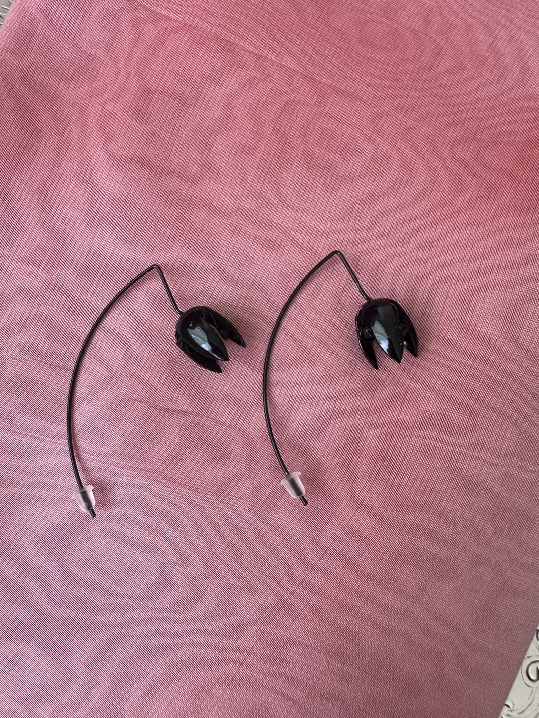 Black Tulip Drop Earrings - photo 2
