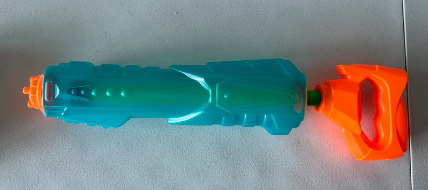 Blue and Orange Water Toy Gun