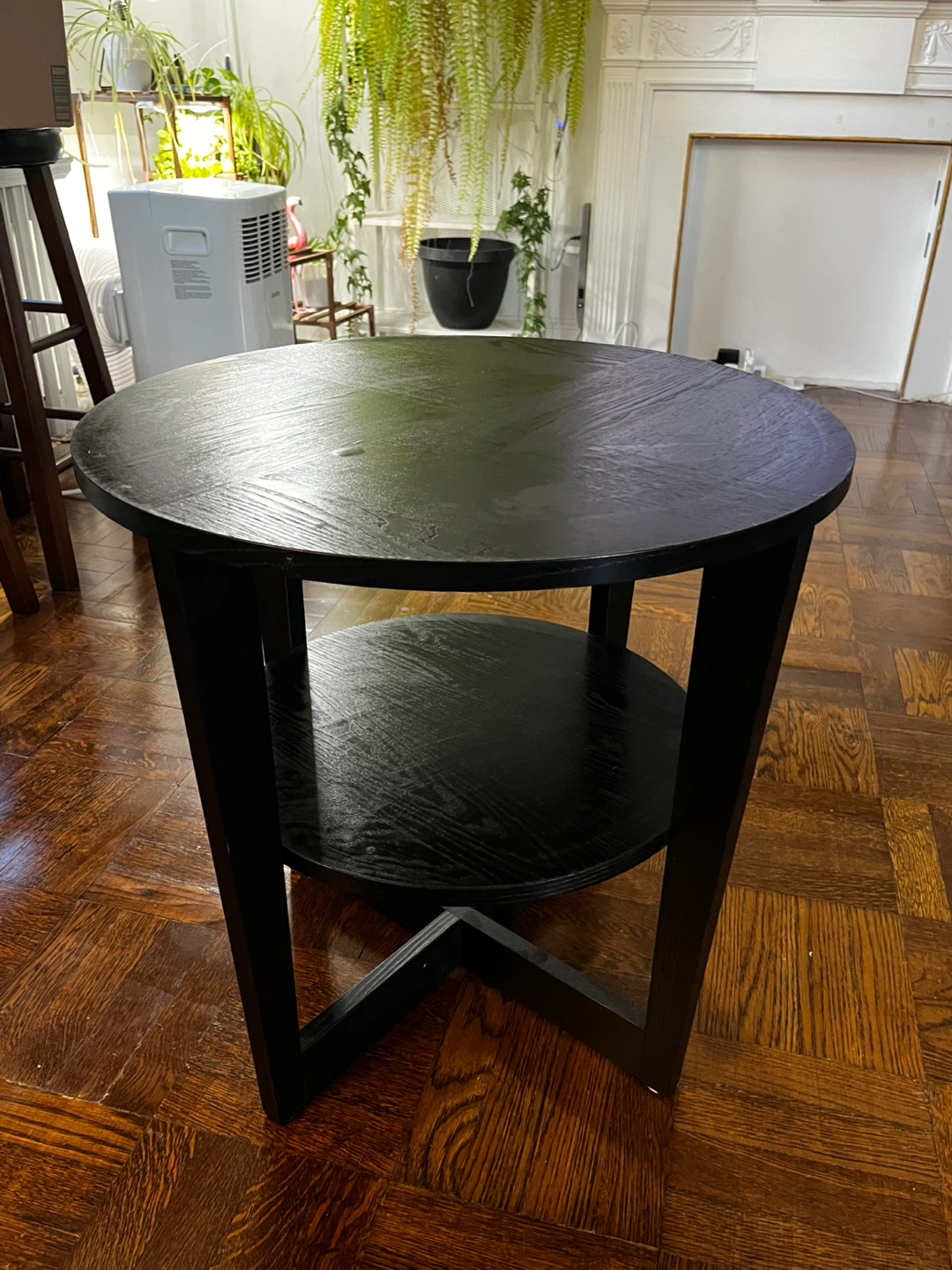 Black Round End Table (indoor & outdoor) - photo 2