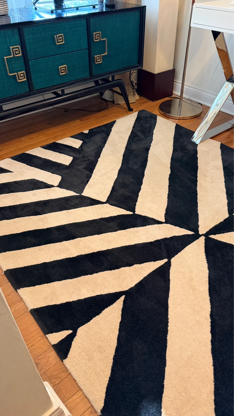 CB2 x Lenny Kravitz “Changes” Wool Area Rug (5x8) - photo 5