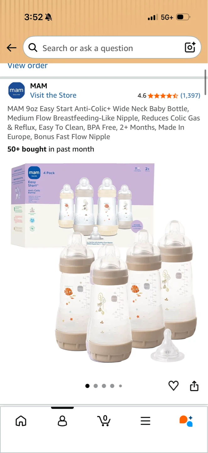 MAM Easy Start Anti-Colic Baby Bottles - 4 Pack - photo 2