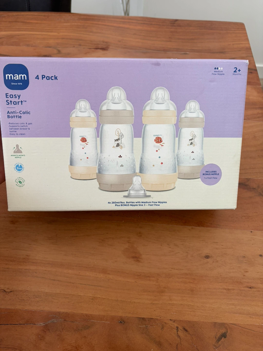 MAM Easy Start Anti-Colic Baby Bottles - 4 Pack - photo 3