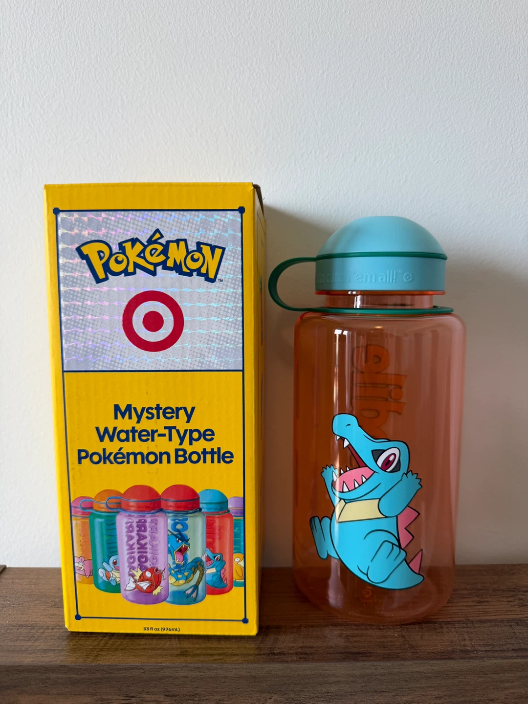 Pokemon x Target Mystery Water Type Pokemon Bottle 33oz Totodile