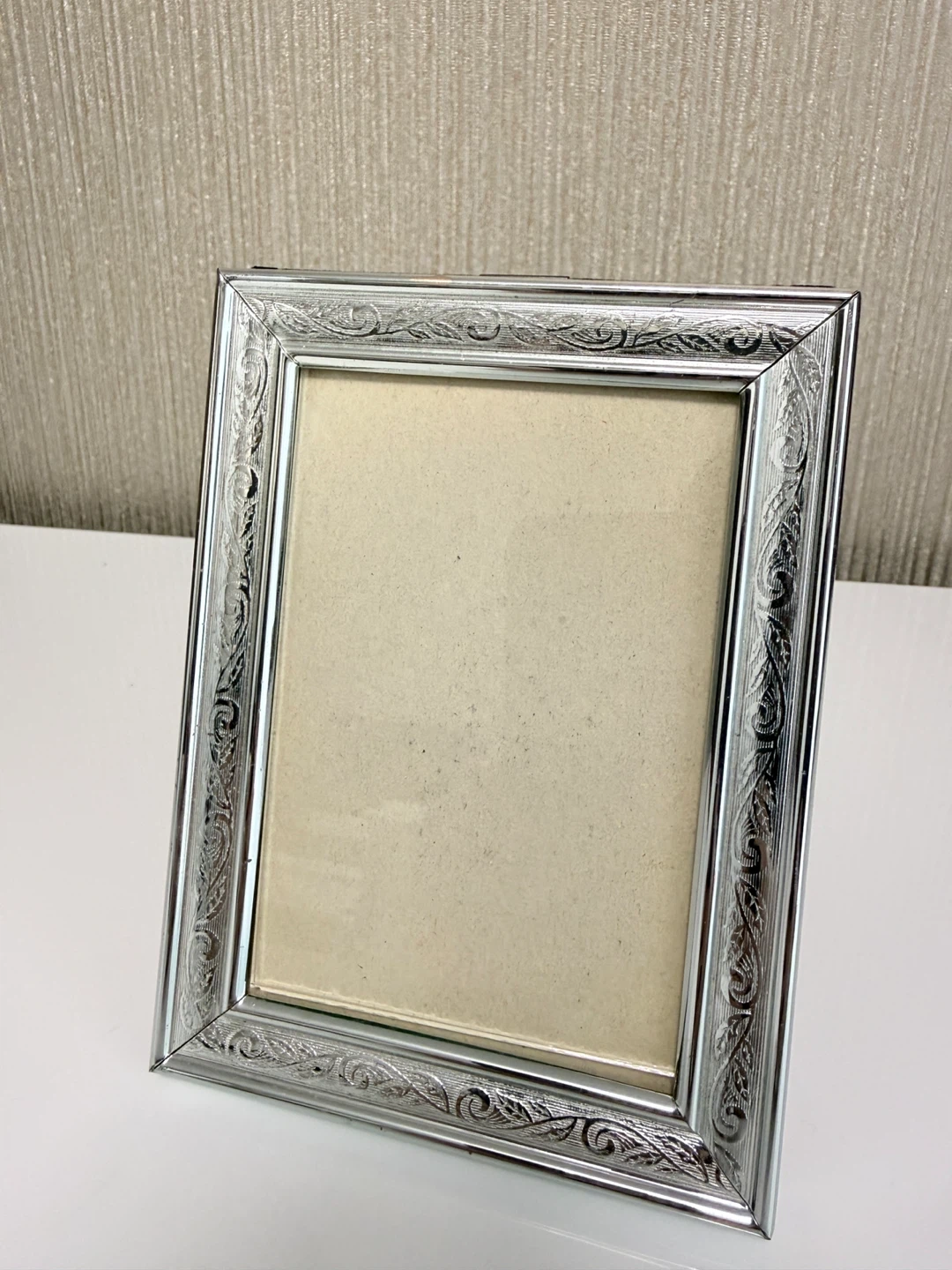 Ornate Silver Tone Picture Frame