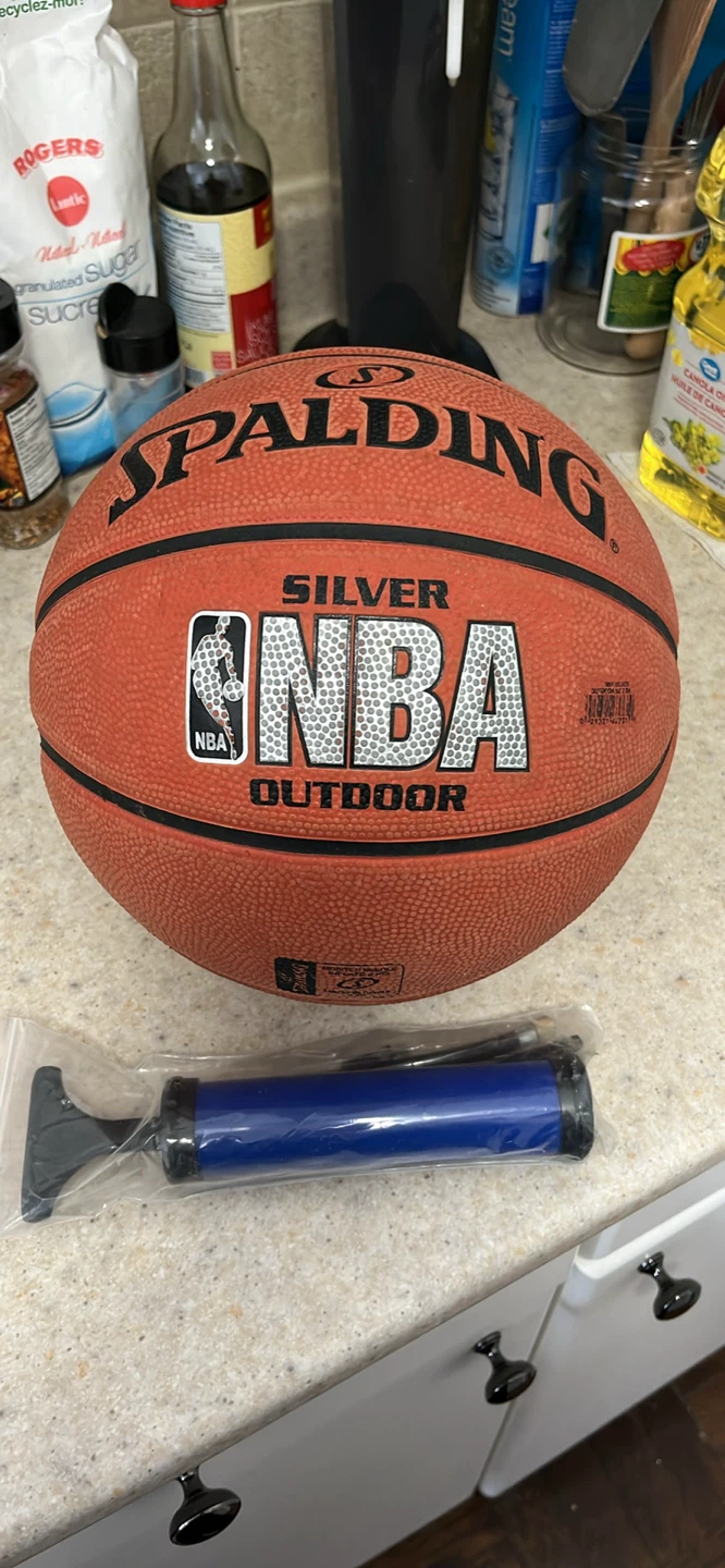 Spalding Silver NBA Outdoor Basketball