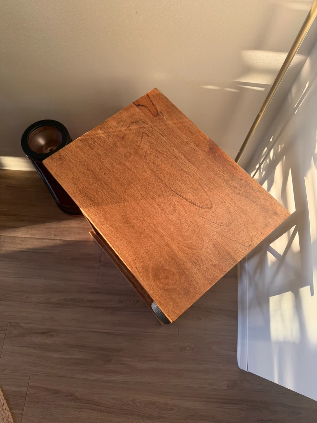 Wooden End Table with Bottle Opener - photo 4