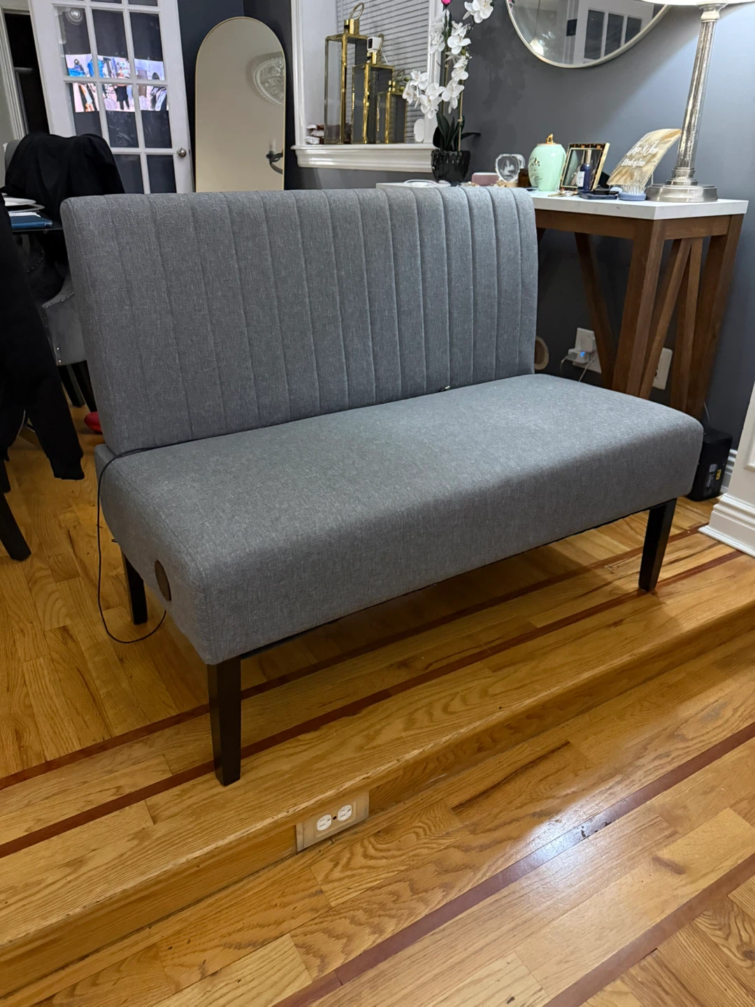 Grey Upholstered sofa