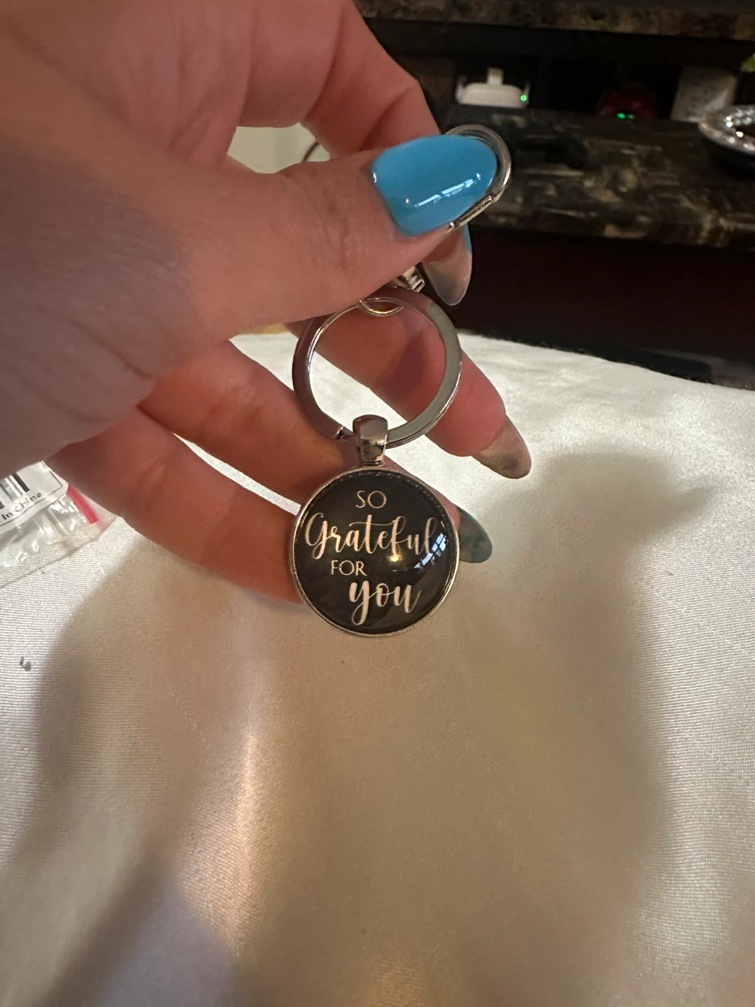 So Grateful For You Keychain