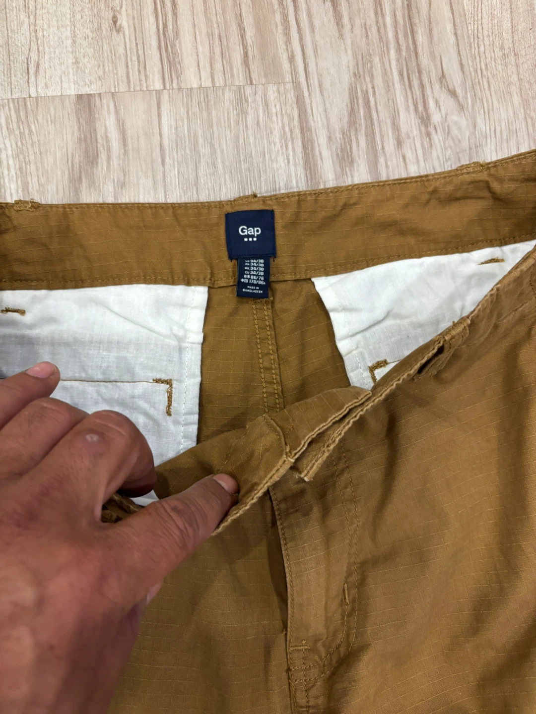 Gap Men's Khaki Cargo Pants 34x30 - photo 5