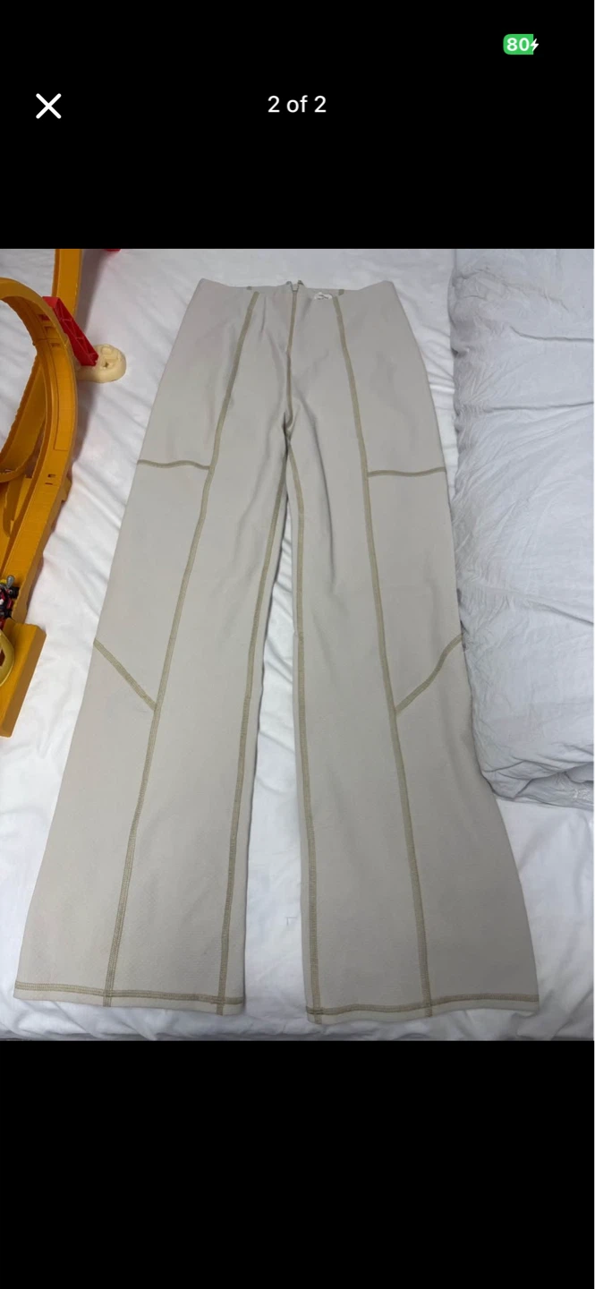 Wilfred Beige Wide Leg Pants Size S - photo 2