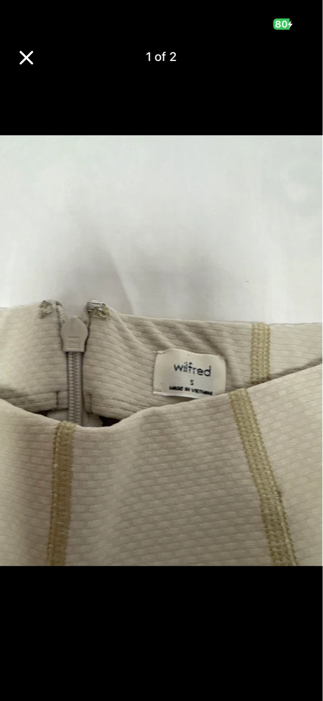 Wilfred Beige Wide Leg Pants Size S