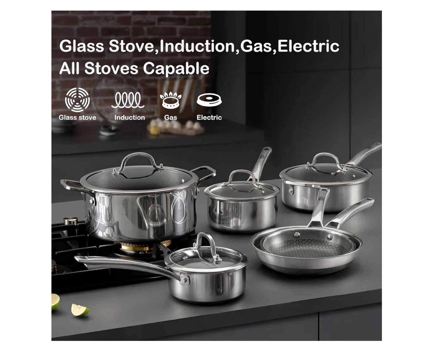 10 Piece Hybrid Cookware Set brand new - photo 4