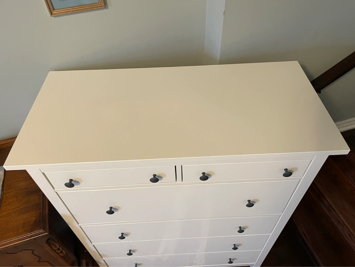 Ikea HEMNES 6-drawer dresser, white-gloss Tallboy - $633 - photo 4
