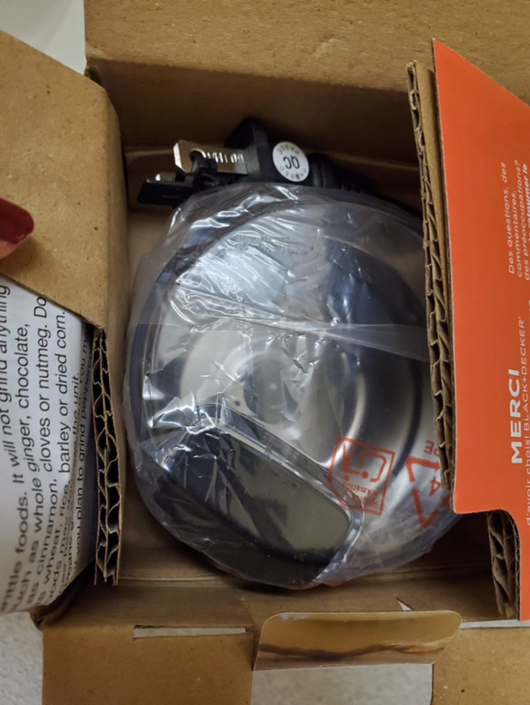 Black+Decker Stainless Steel Coffee & Spice Grinder - photo 2