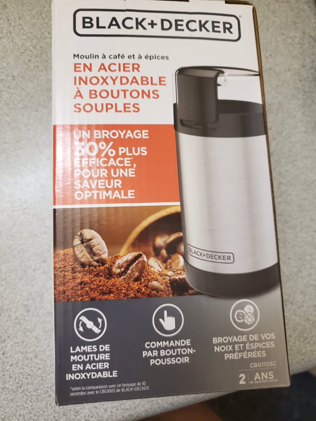 Black+Decker Stainless Steel Coffee & Spice Grinder - photo 4
