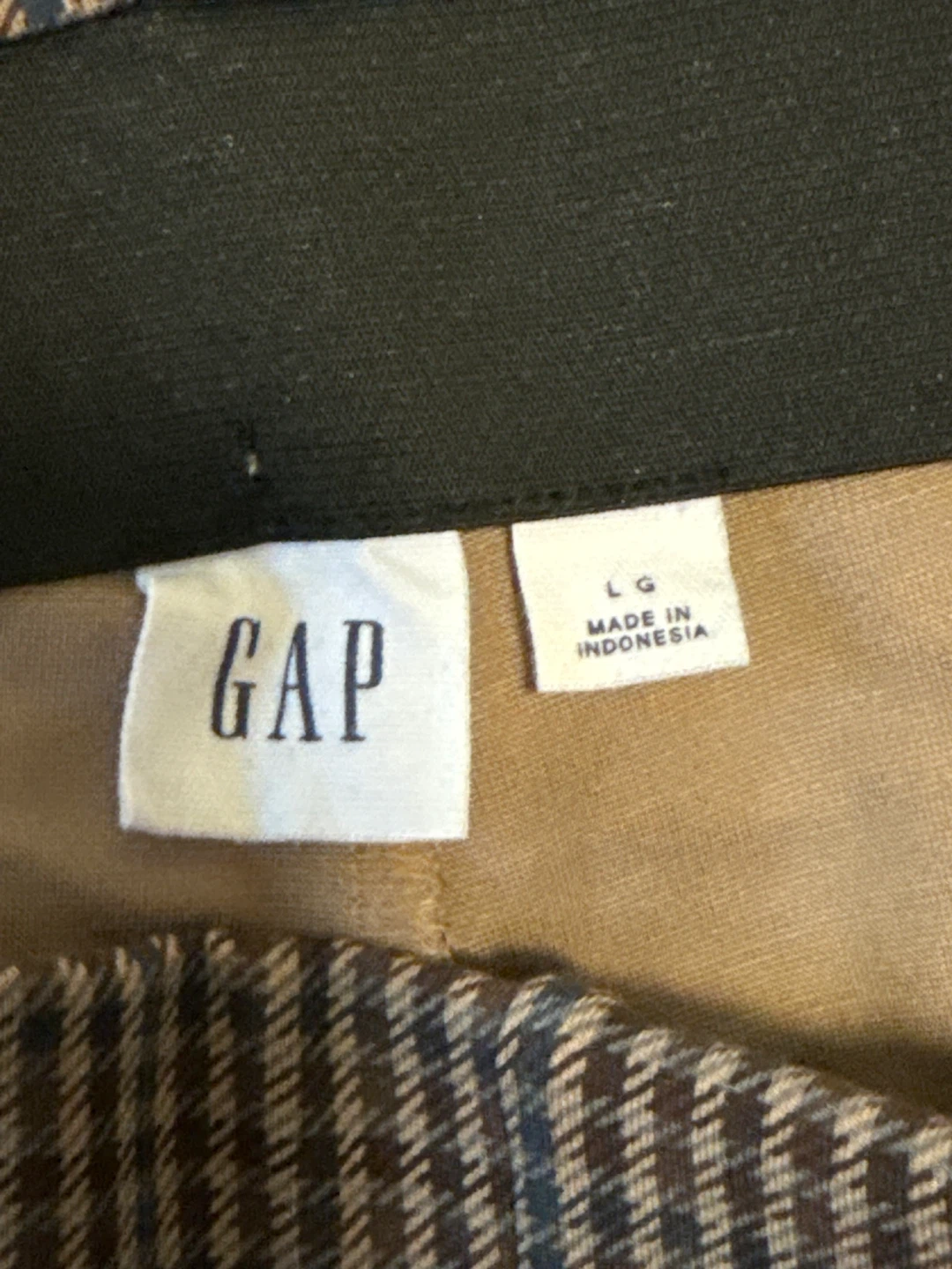 GAP Plaid Flare Pants - Size L - photo 2