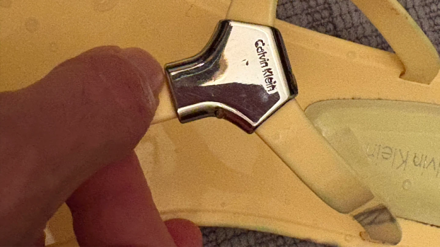 Calvin Klein Yellow Flip Flops - photo 4
