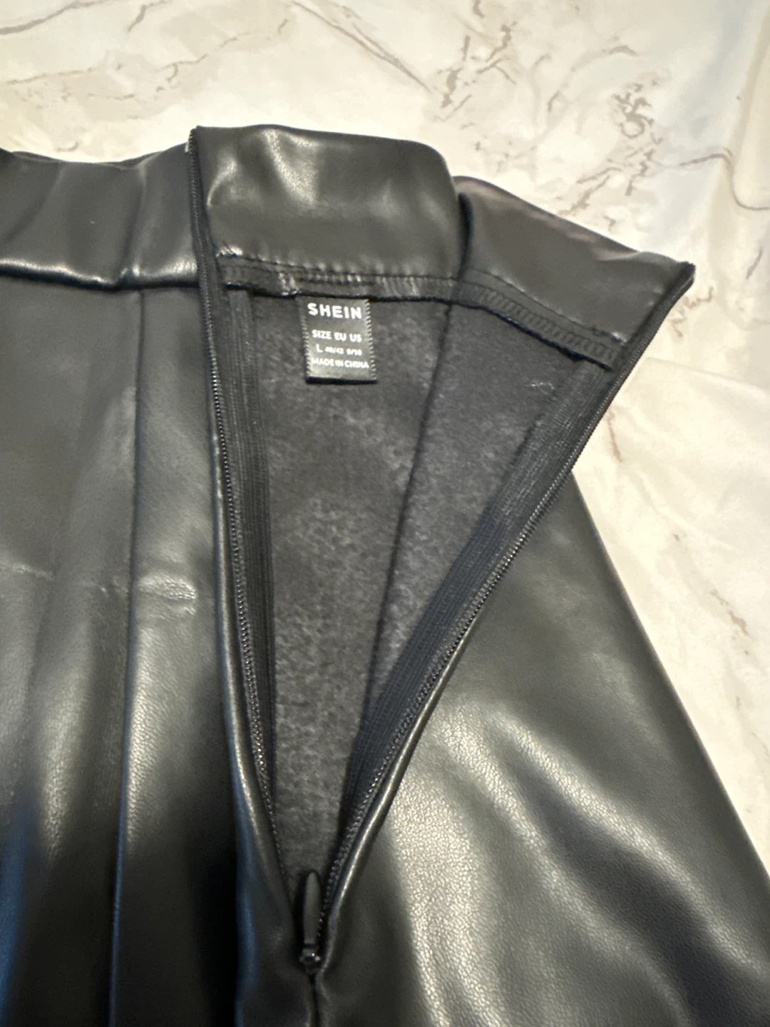 Black Faux Leather Skirt - photo 2