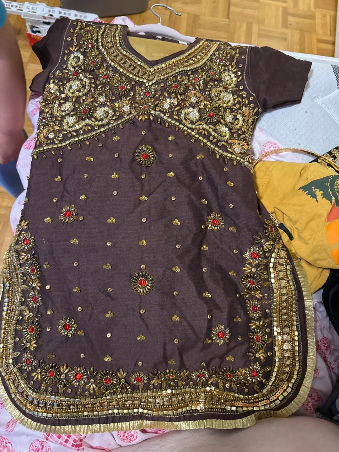 Embellished Kurti and Pants Set for a 4/5 year old - photo 3