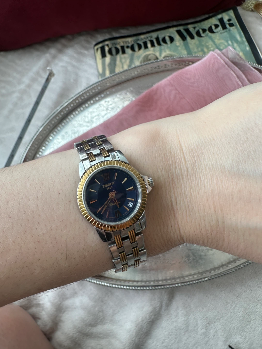 Tissot Ballade 90s Ladies Watch Stainless Steel Gold Tone