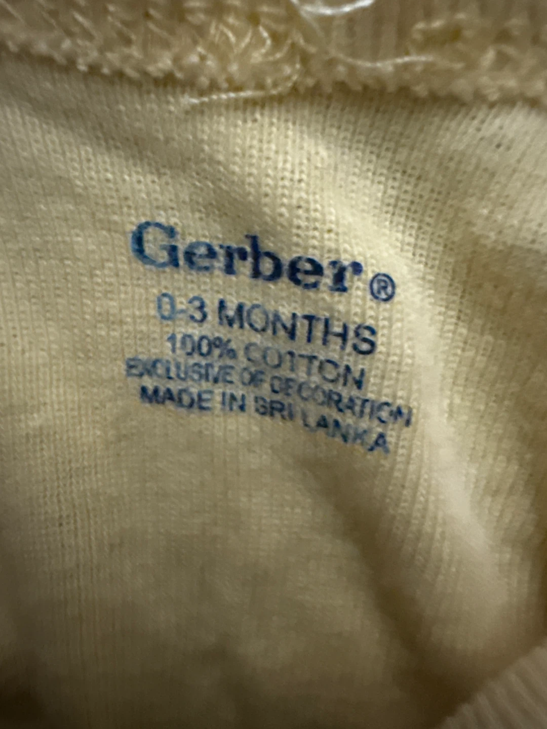 Gerber Baby Onesie Frog Print Yellow 0-3 Months - photo 2