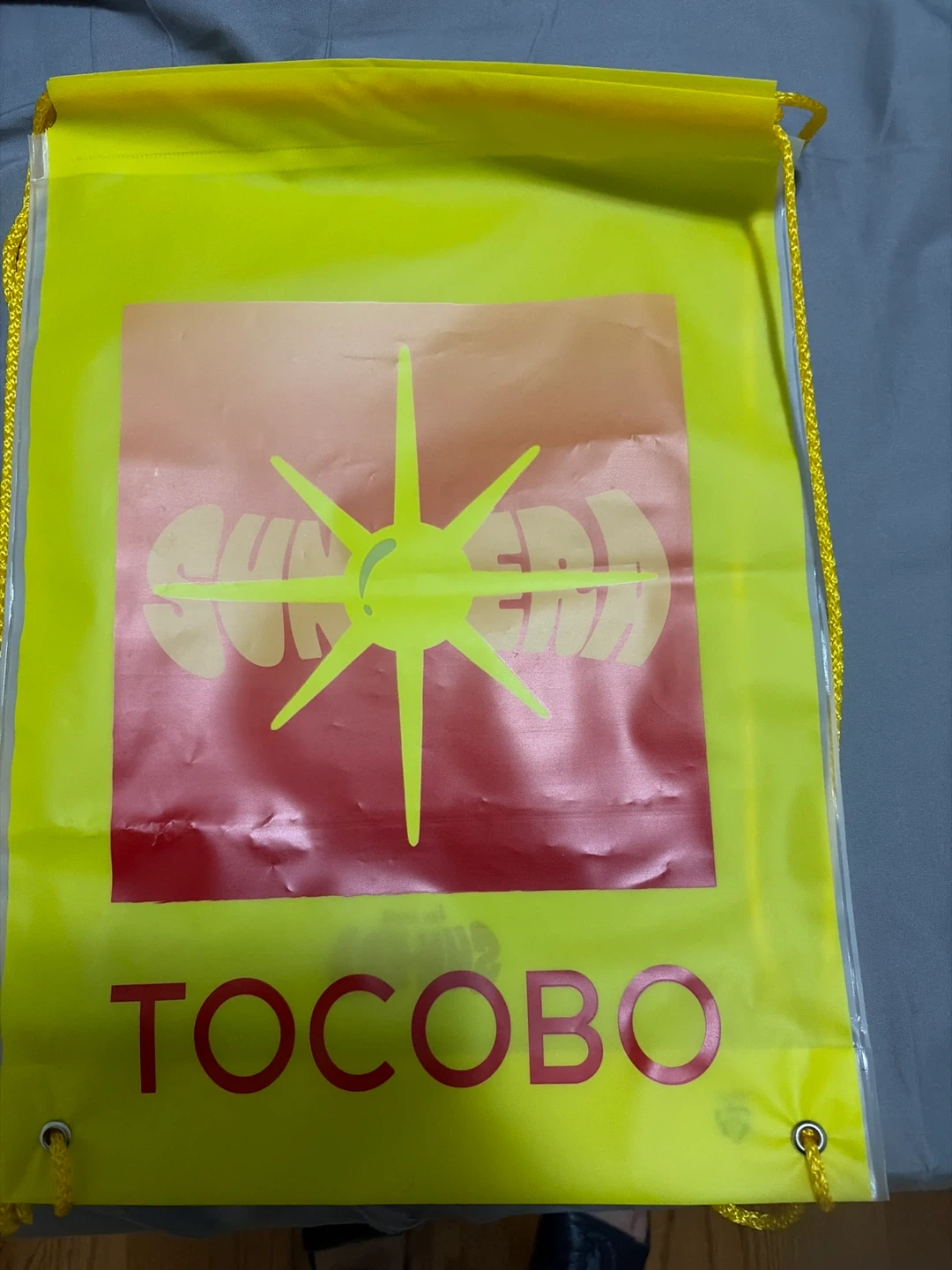 TOCOBO Yellow Drawstring Bag