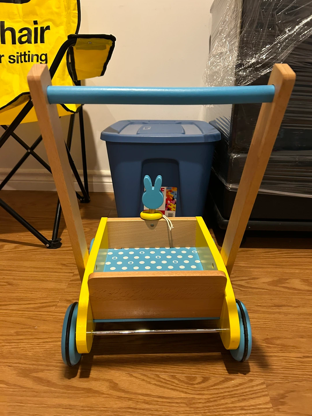 Blue Rabbit Wooden Baby Walker - photo 2