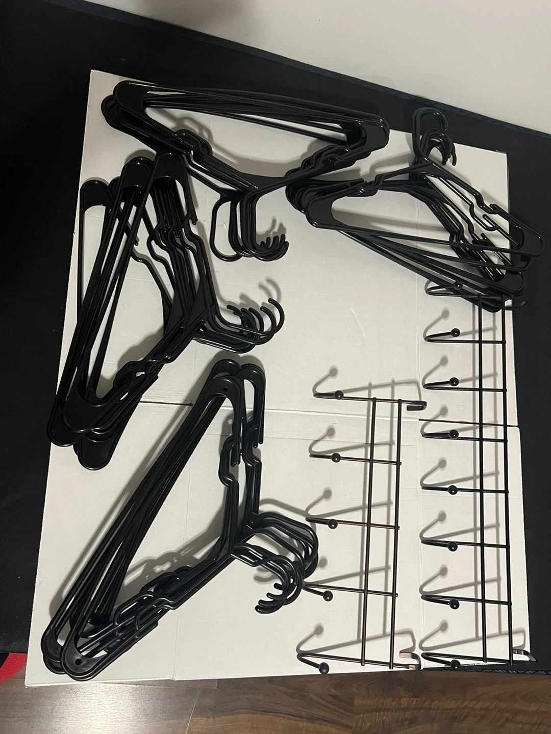 Black Plastic Hangers and Over-the-Door Hooks - photo 2