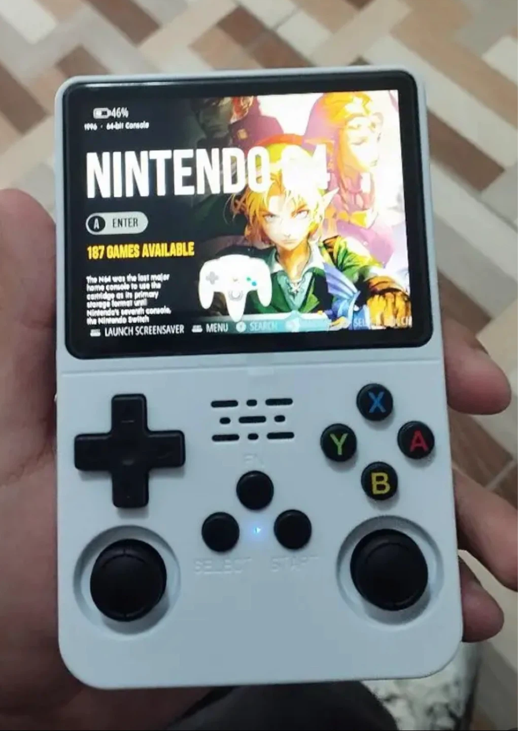 Handheld game console with 20k games (PURPLE, WHITE OR BLACK)
