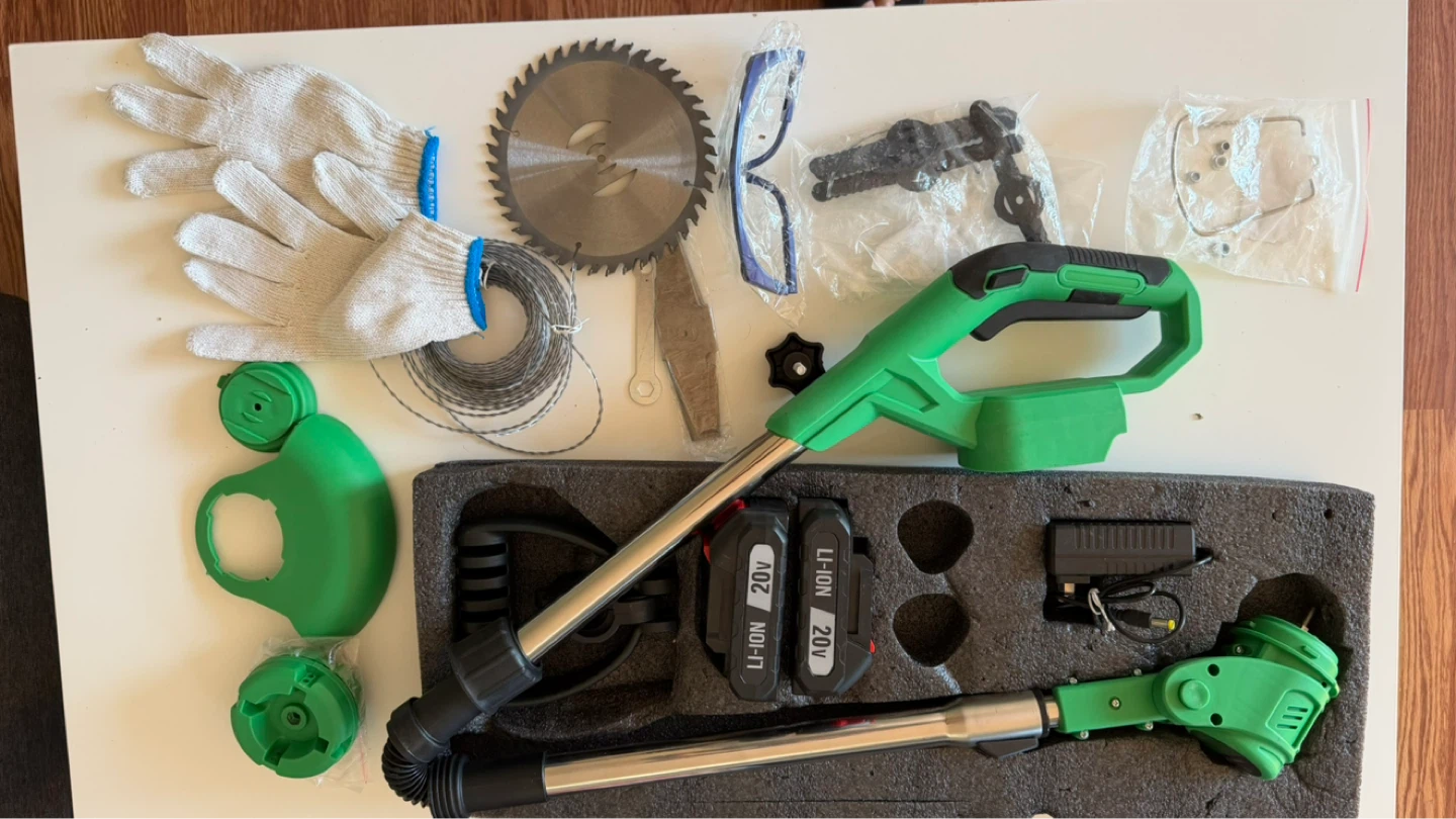 Cordless Electric Grasscutter and Weed Trimmer - photo 3