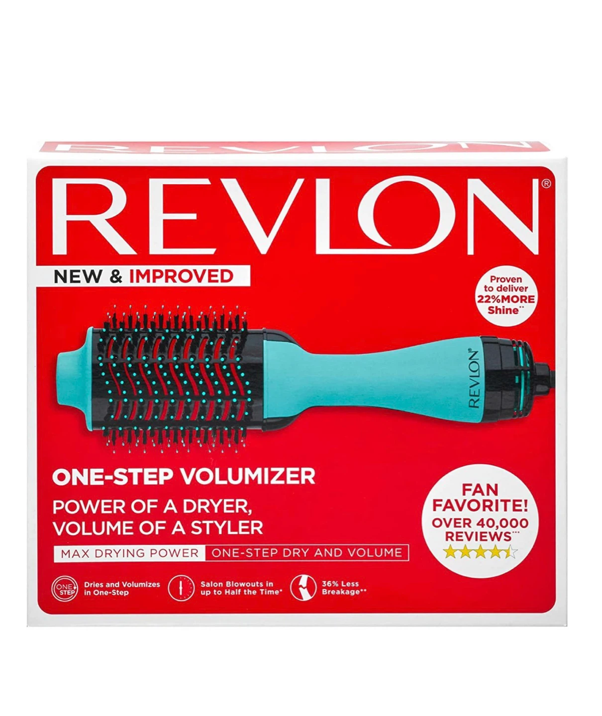 Brand New Revlon Hot Air Brush(Mint-Limited Edition)