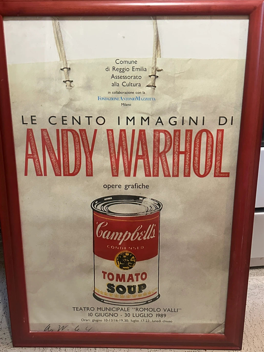 Original 1989 Andy Warhol Exhibition Poster