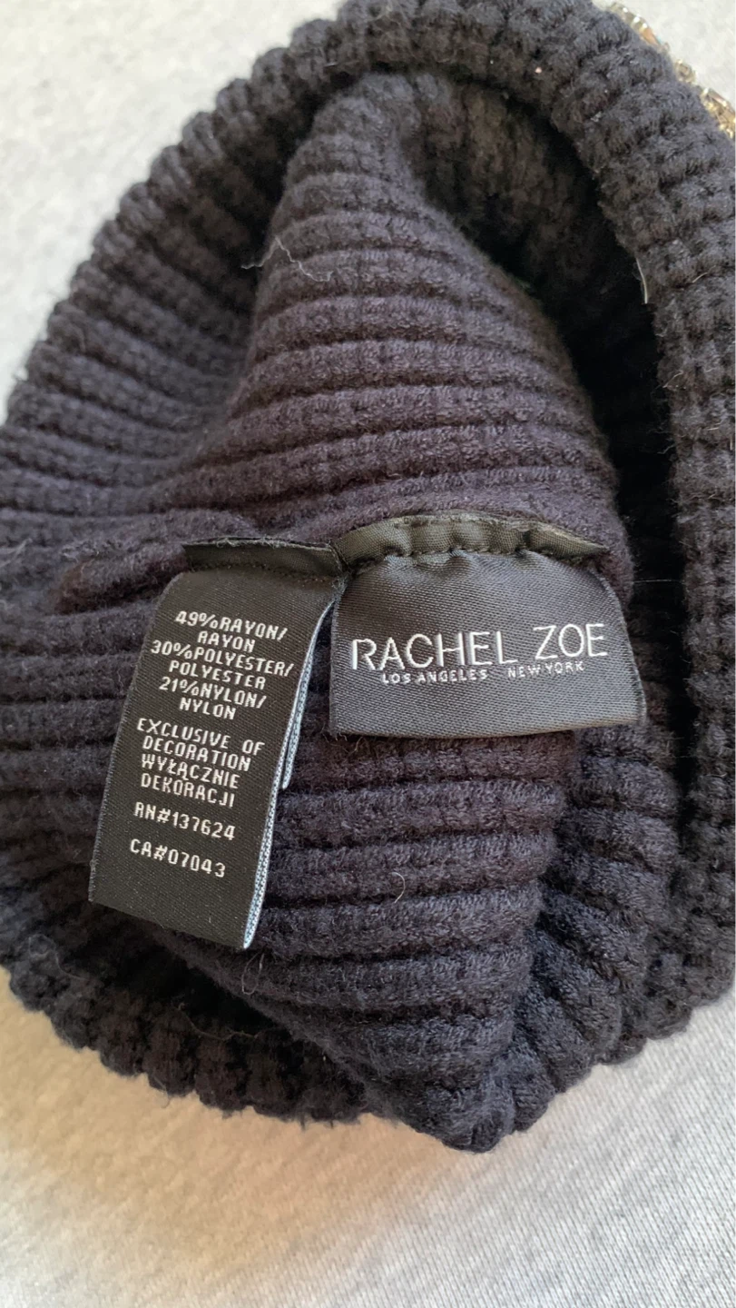 Rachel Zoe Black Embellished Beanie - photo 3