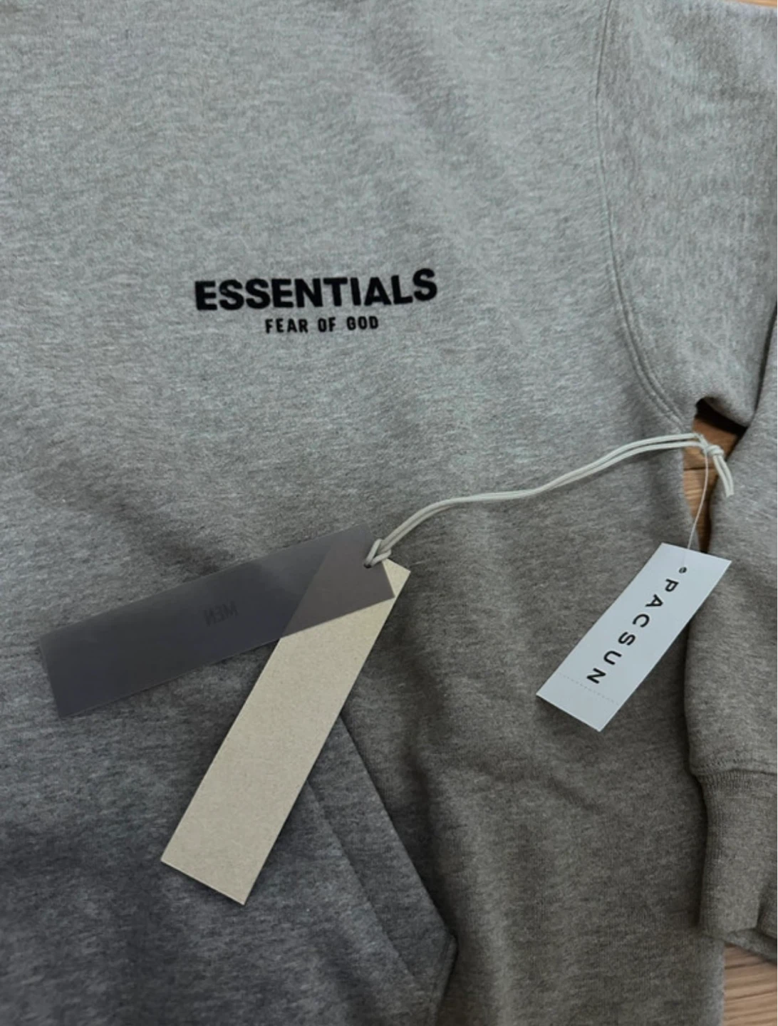 Essentials Fear of God Hoodie and Sweatpants Set - Grey - photo 3