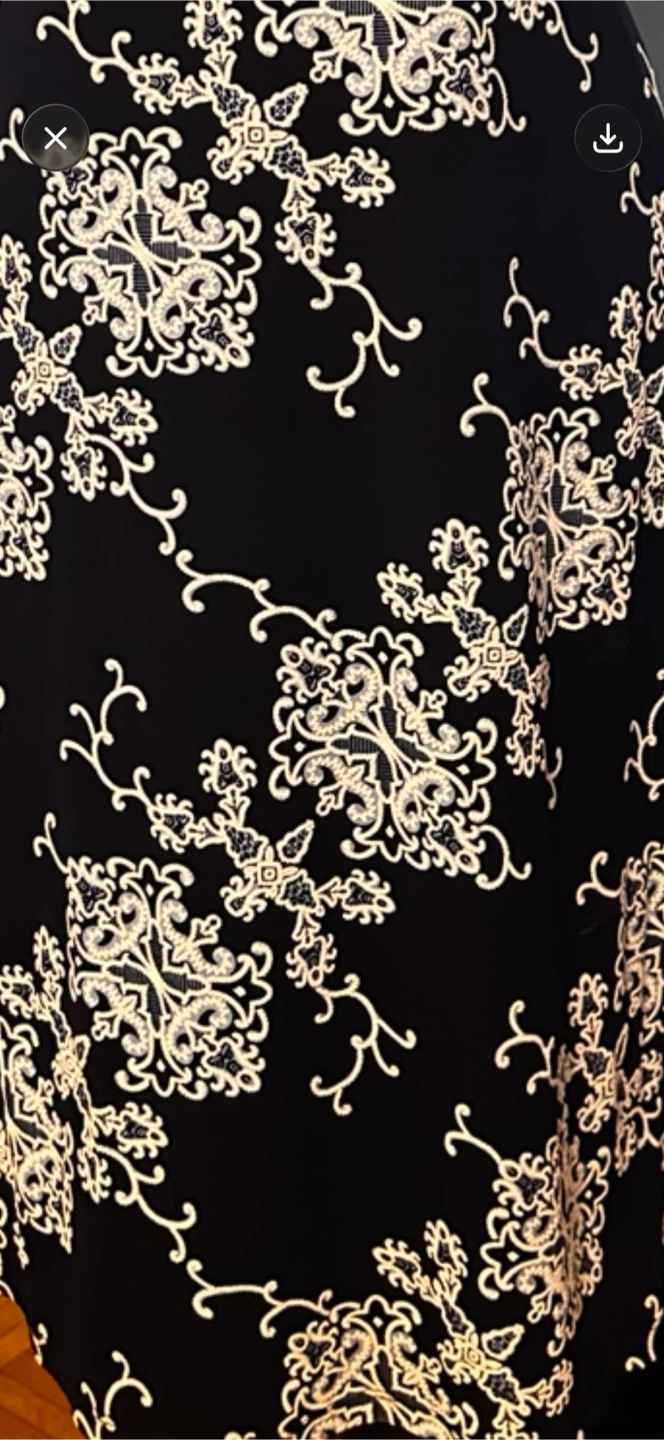 Navy Floral Print Midi Dress - photo 5