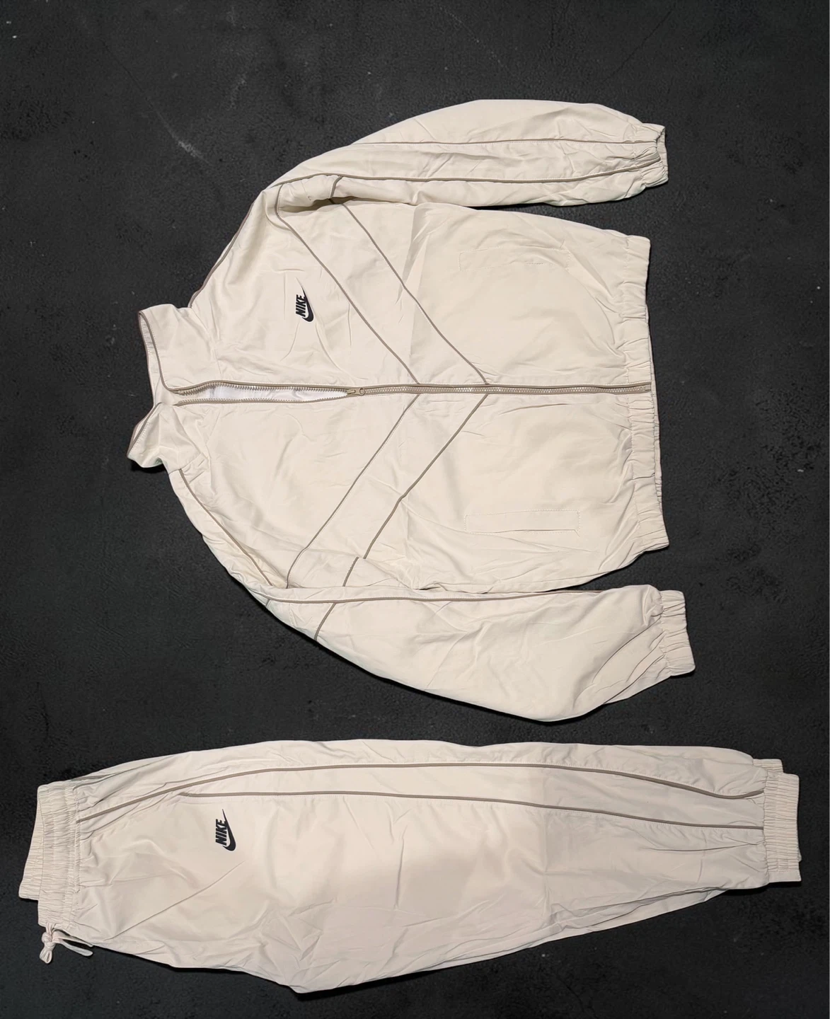 Nike Tracksuit Set Jacket & Pants Cream - photo 2