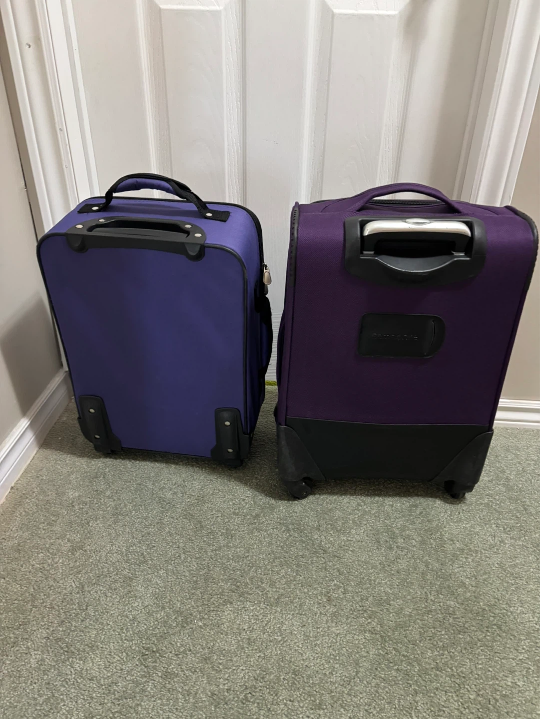 2 Purple Luggage hand carry in good condition - photo 3