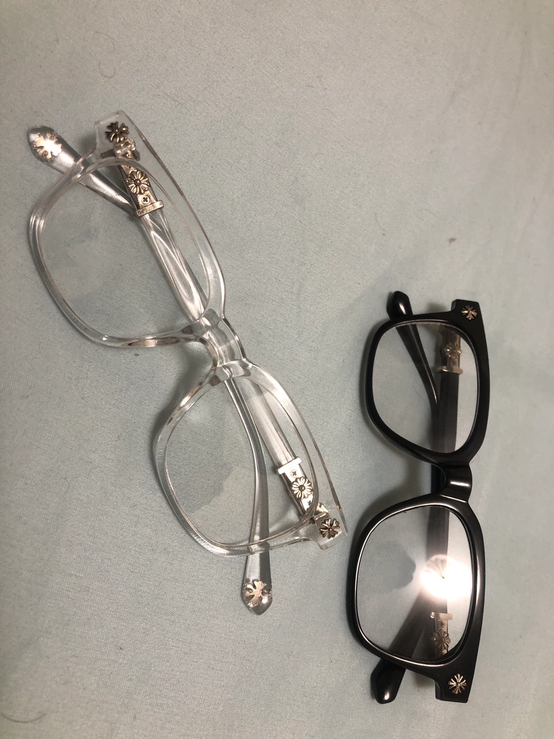Chrome Hearts Eyeglasses (Clear & Black Frames)
