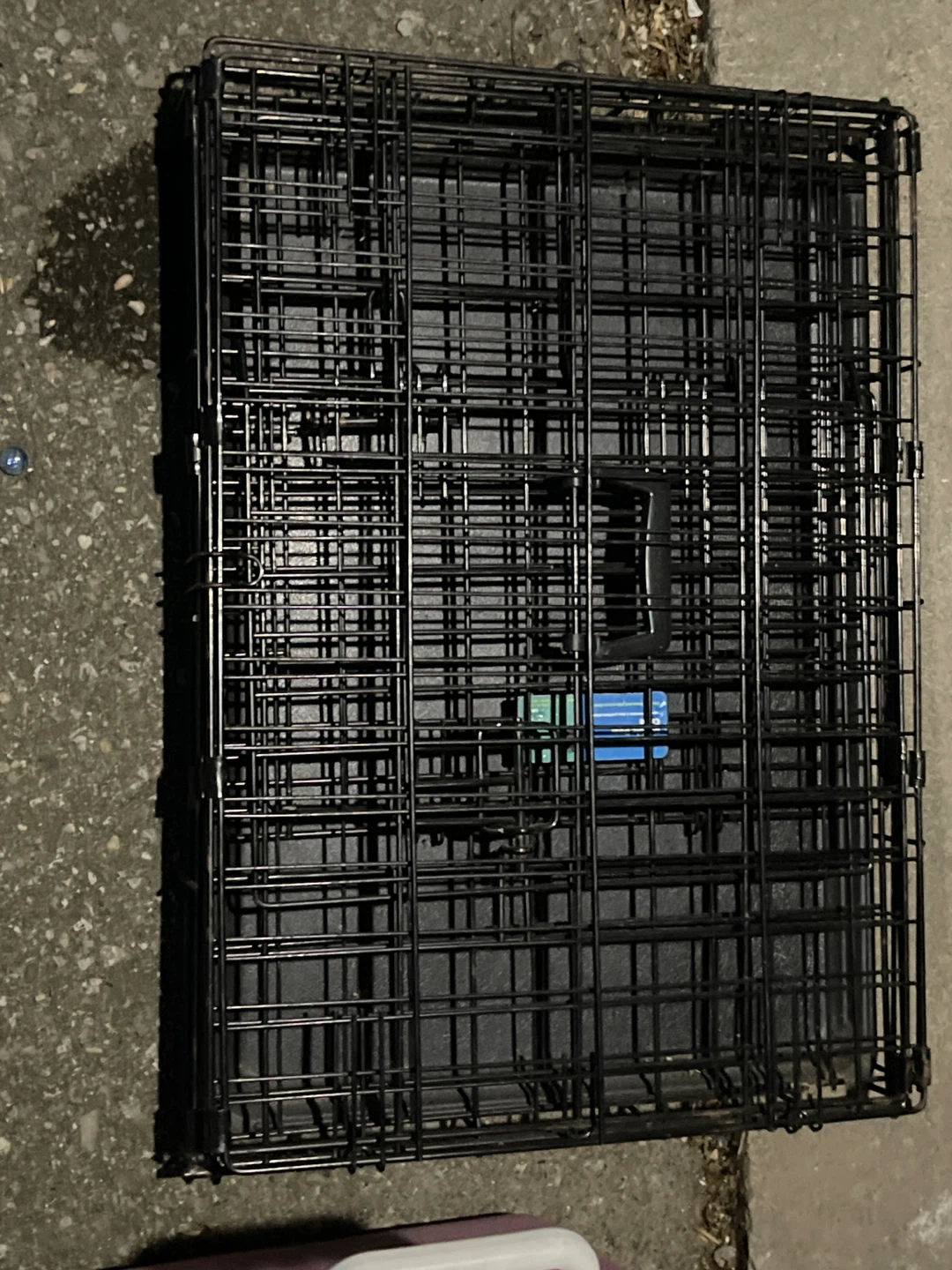 Black Metal Dog Crate