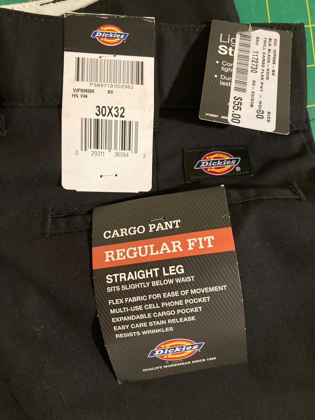 Dickies Men's Cargo Pants 30x32 Black
