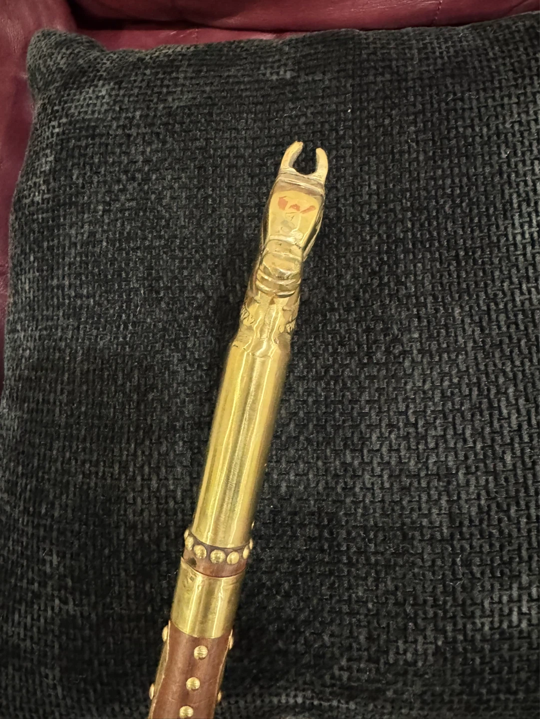 Decorative Brass Horse Head Cane - photo 3