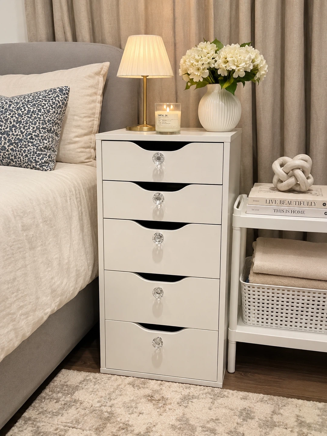 2- IKEA ALEX Drawer Unit, White