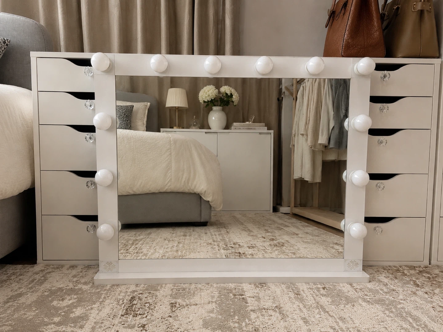 Hollywood Vanity Mirror with Lights - photo 2