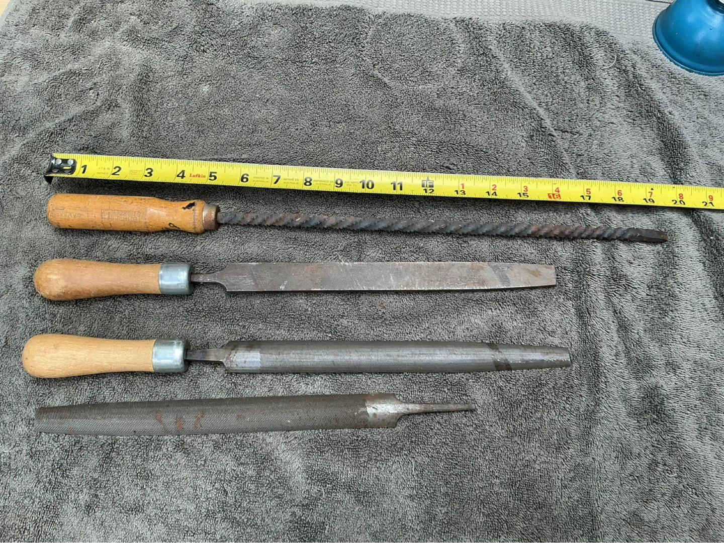 5 Vintage Hand Files & Rasps Set !