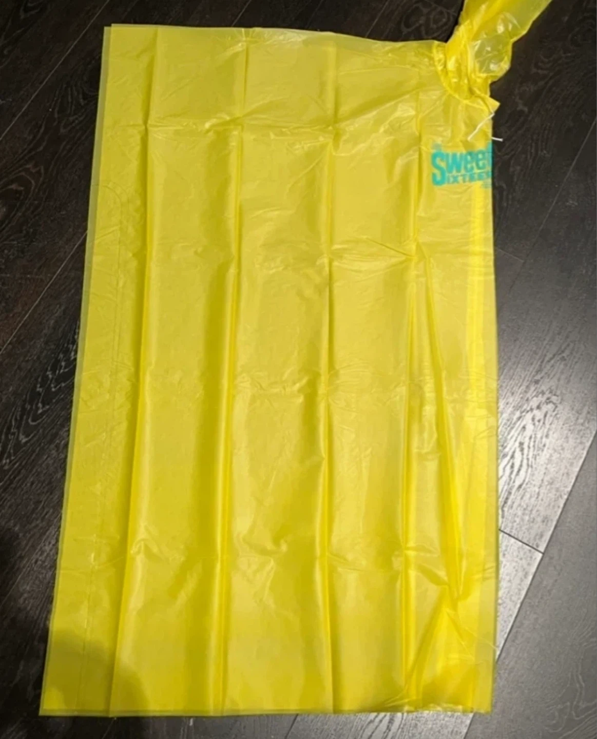 Sweet Sixteen Yellow Rain Poncho