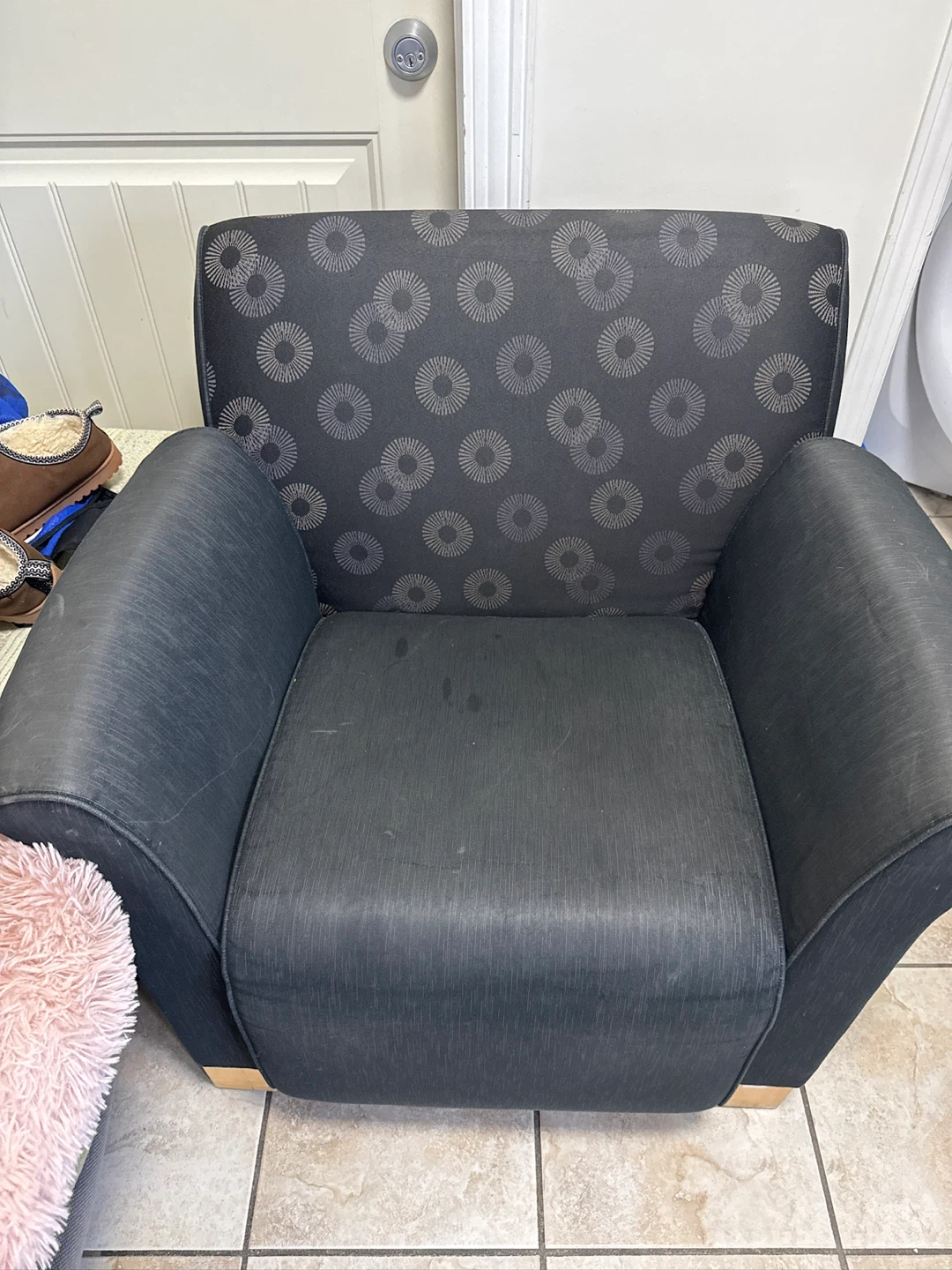 Black 3-Seater Sofa - photo 3