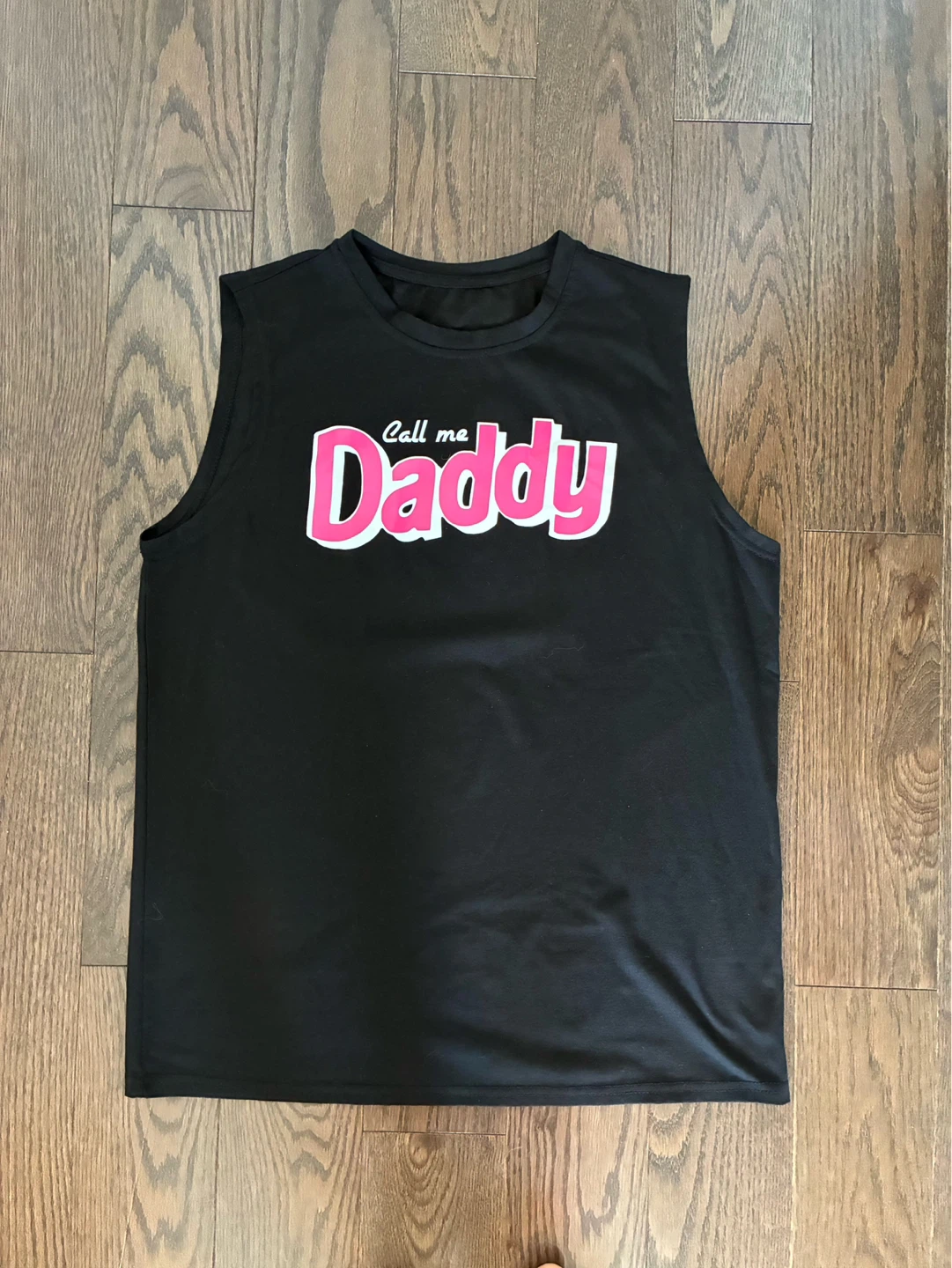 Black "Call me Daddy" Tank Top