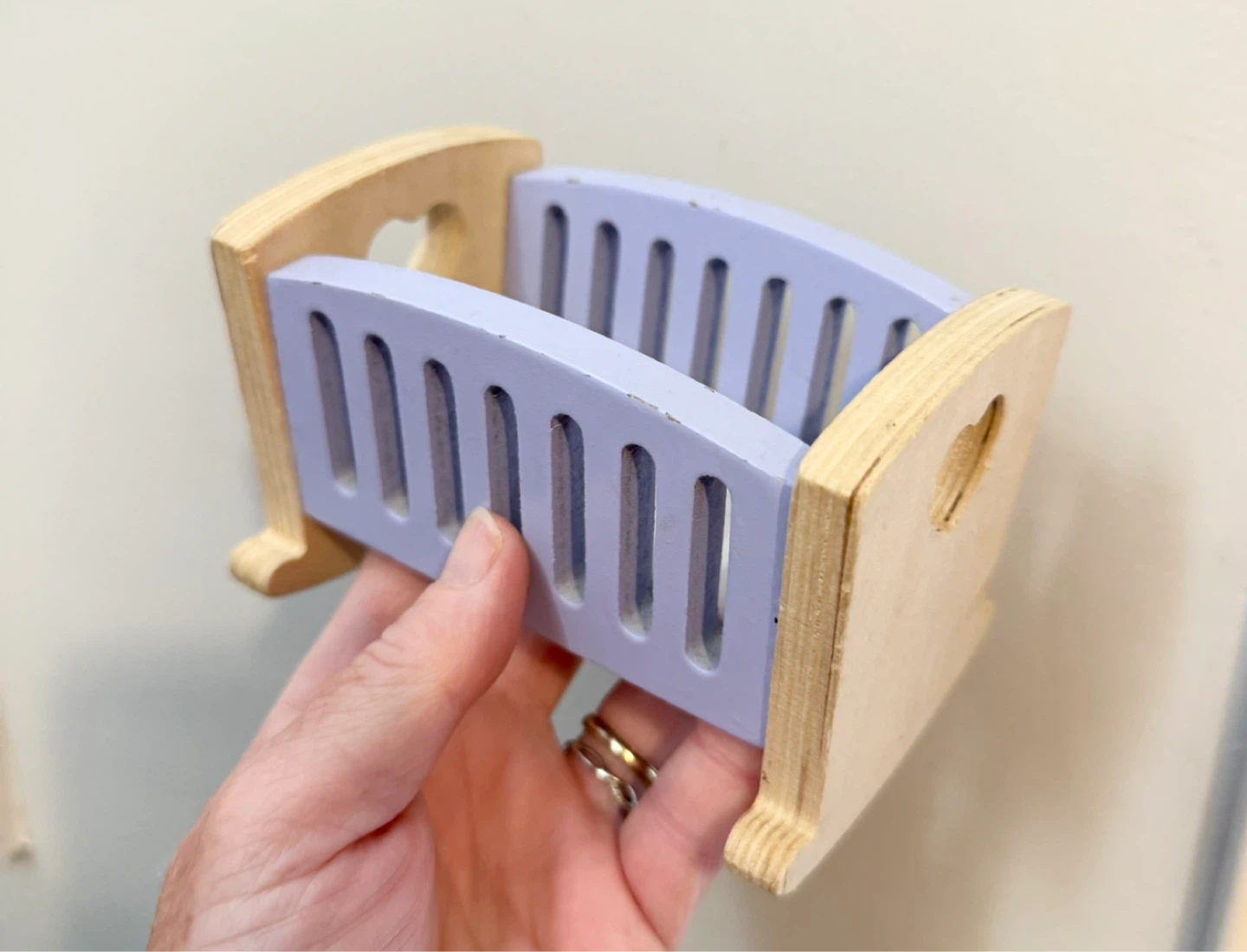 Wooden Doll Cradle - photo 2